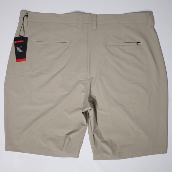 NWT Travis Mathew Wanderlust 9” Shorts Stretch Khaki Beige Men Size 40 (B4) - Picture 2 of 9